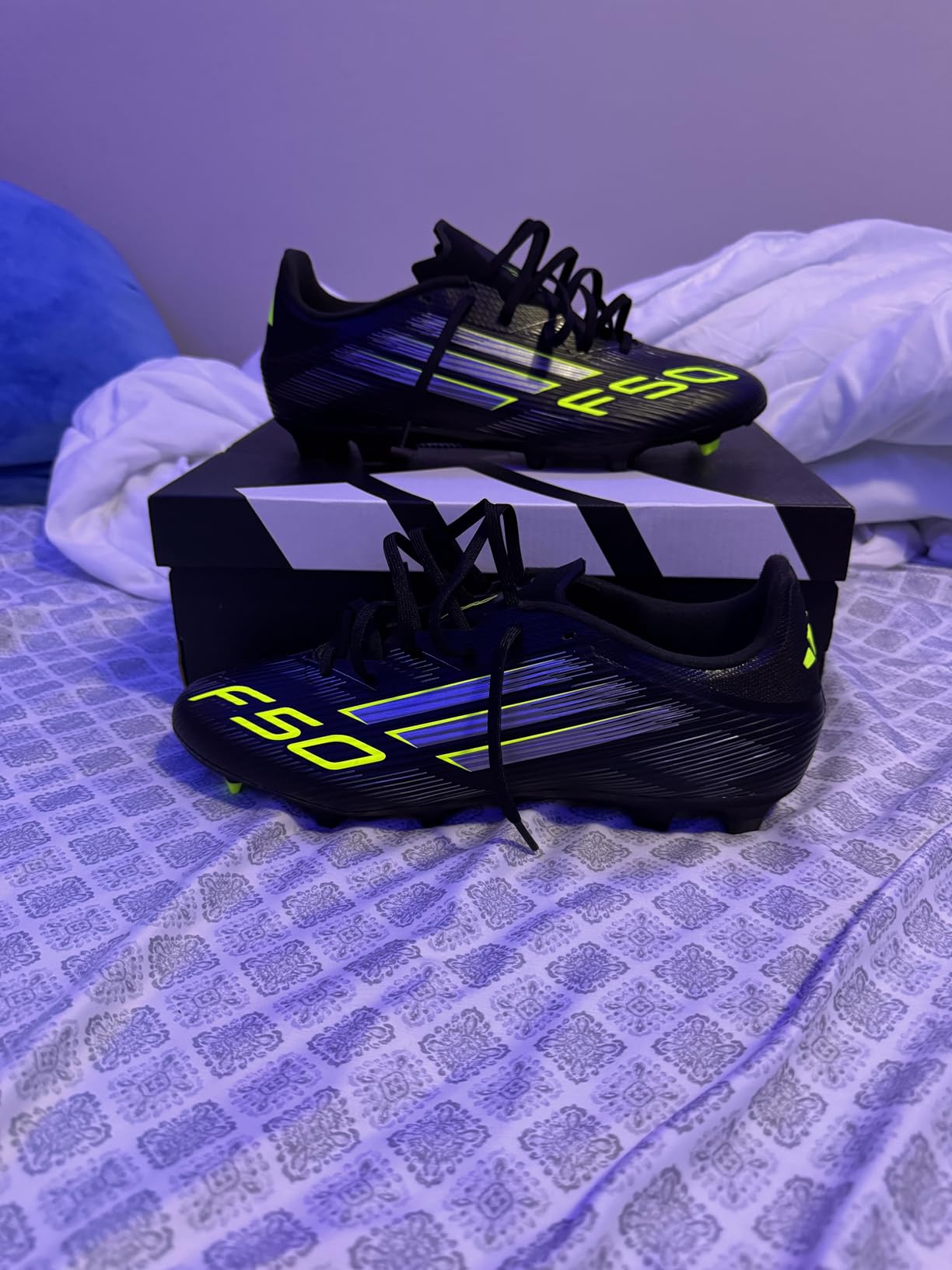 adidas Unisex Adult F50 League Firm Ground Soccer Cleats customer photo 2