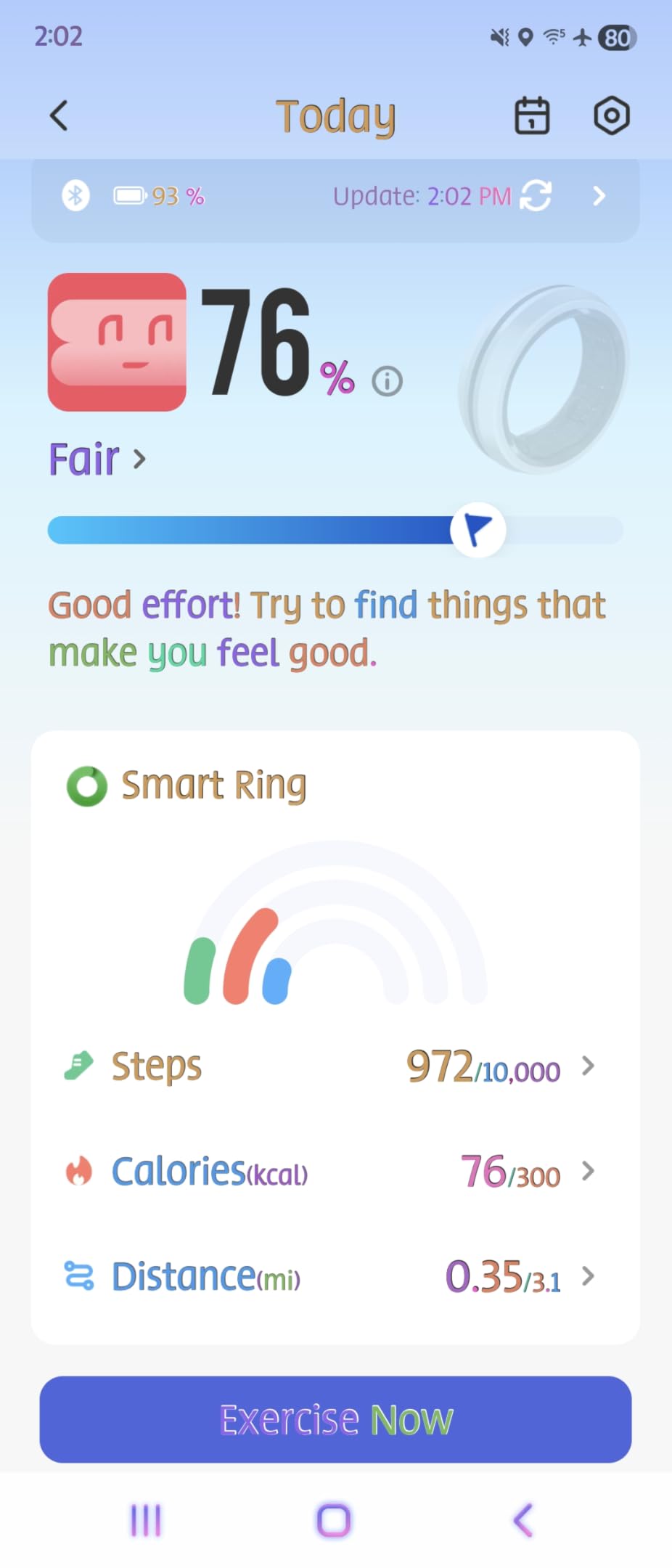 RENPHO Lynx Smart Ring-All Day Sleep & Activity Tracking, Includes Charging Case, Gifts for Men, 7-Day Battery Life, Subscription-Free App for iOS & Android, Size Before You Buy (Black, Size 11) customer photo 2