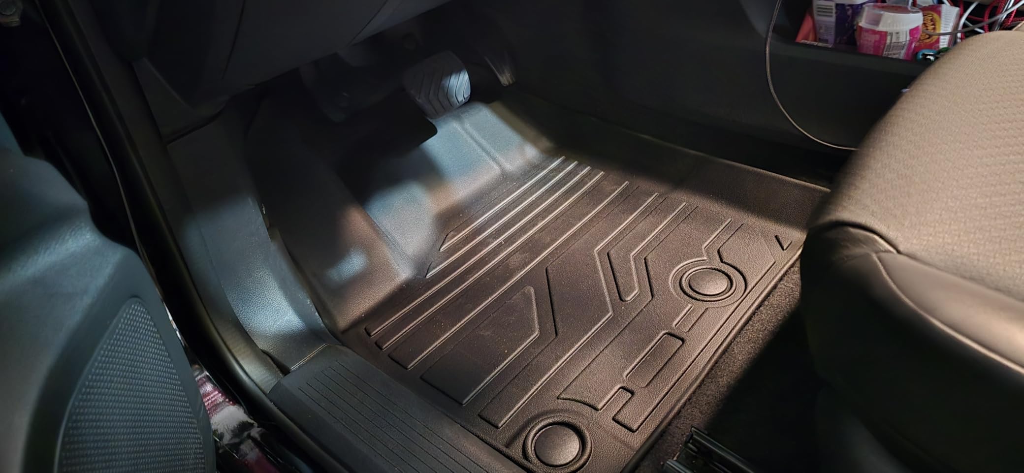 KARPAL Floor Mats for Nissan Rogue 2021-2025 2026 (Not for Sport), TPE Rubber All Weather Protection Floor Liners Nissan Rogue Accessories Car Mats, Front & 2nd Row & Cargo Liner customer photo 1