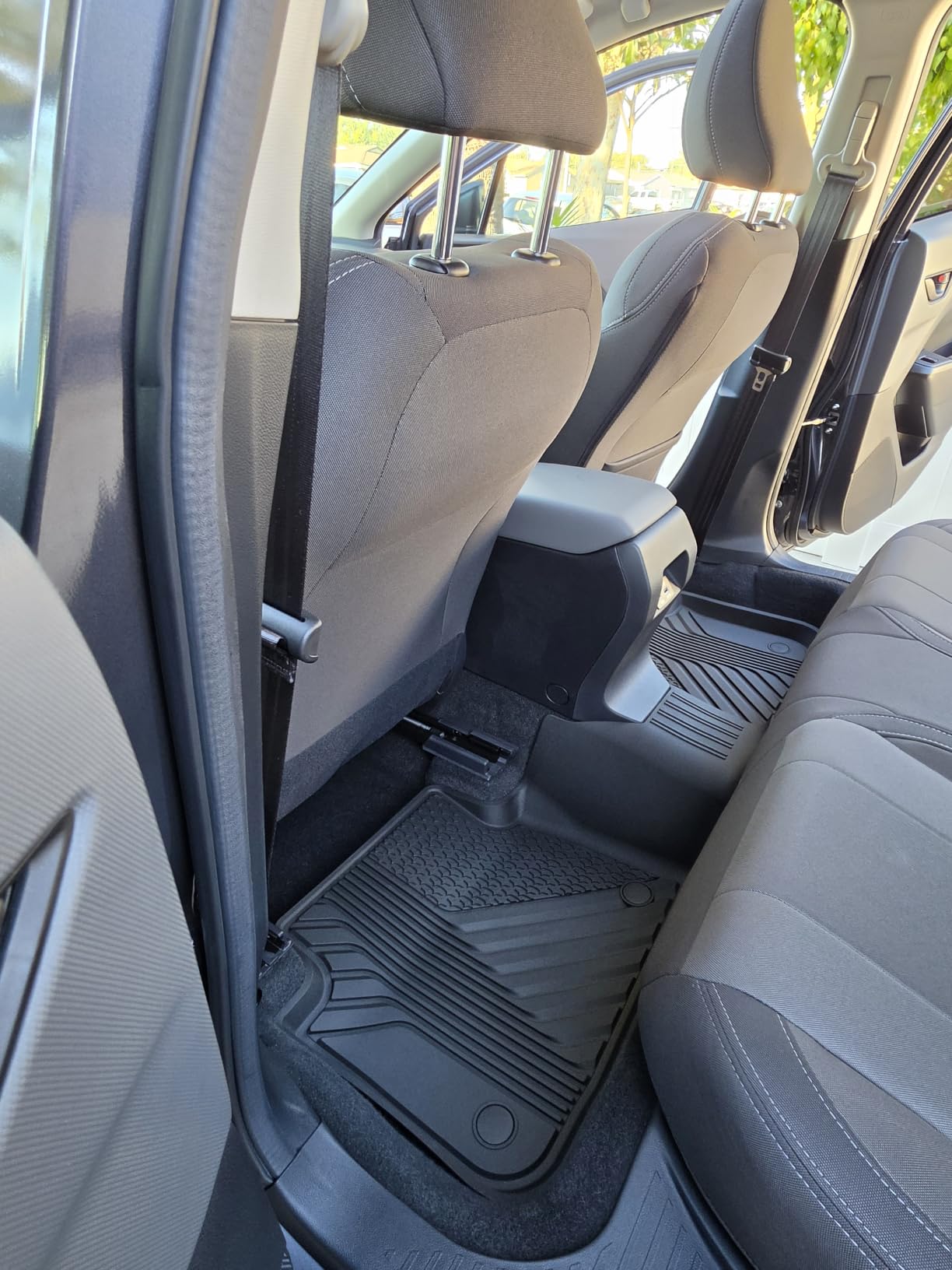 3W Floor Mats & Cargo Liner for Acura MDX 2022-2024 2025 2026, TPE Custom Fit Floor Liner & Trunk Mats & Backrest Mat, All Weather Acura MDX Accessories Car Mats 1st, 2nd and 3rd Row, Black customer photo 1