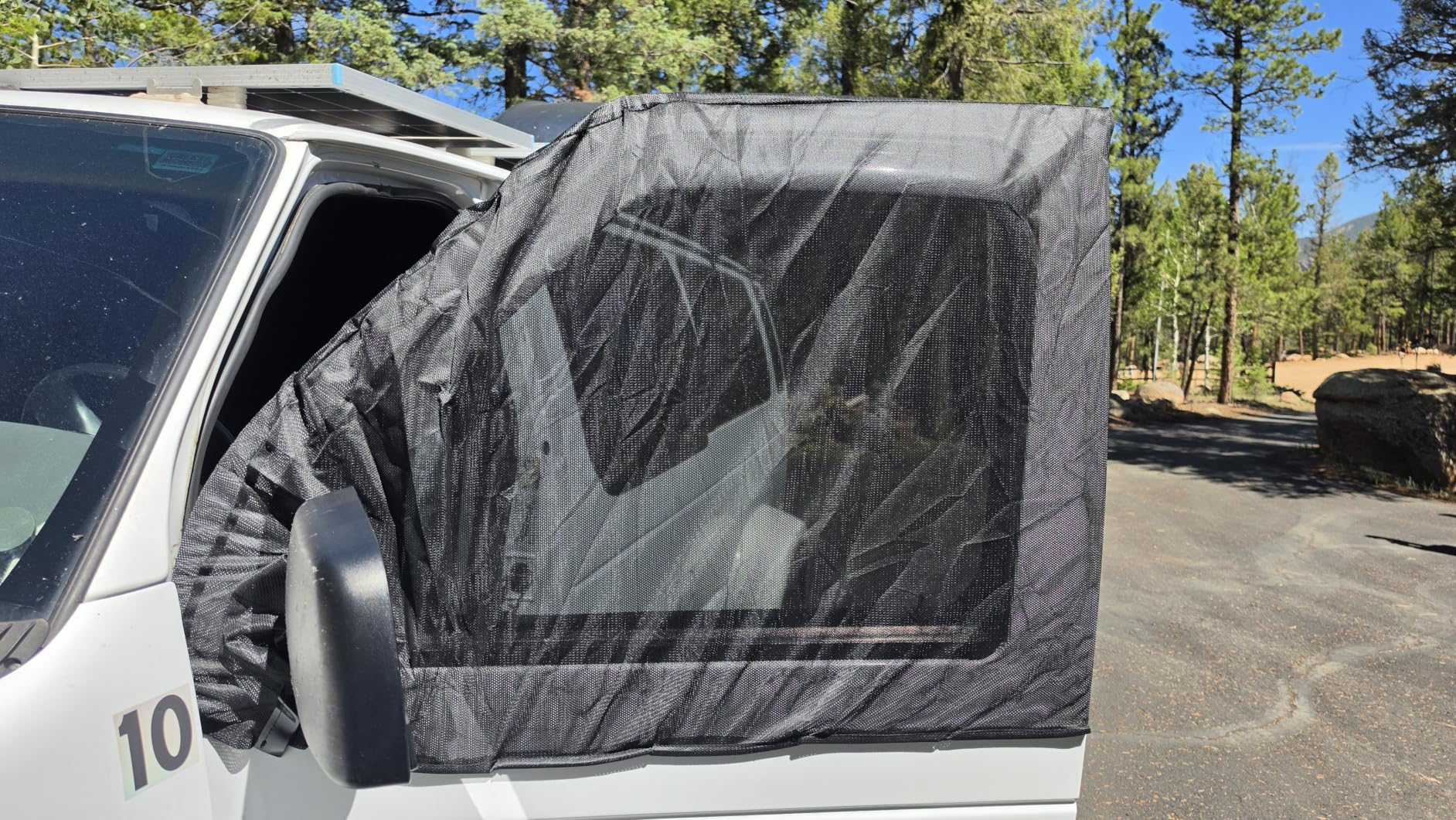 Magnetic Bug Screen for Front Doors, Pair Window Bug Screen Compatible with Mercedes Sprinter 2007-2026 customer photo 2