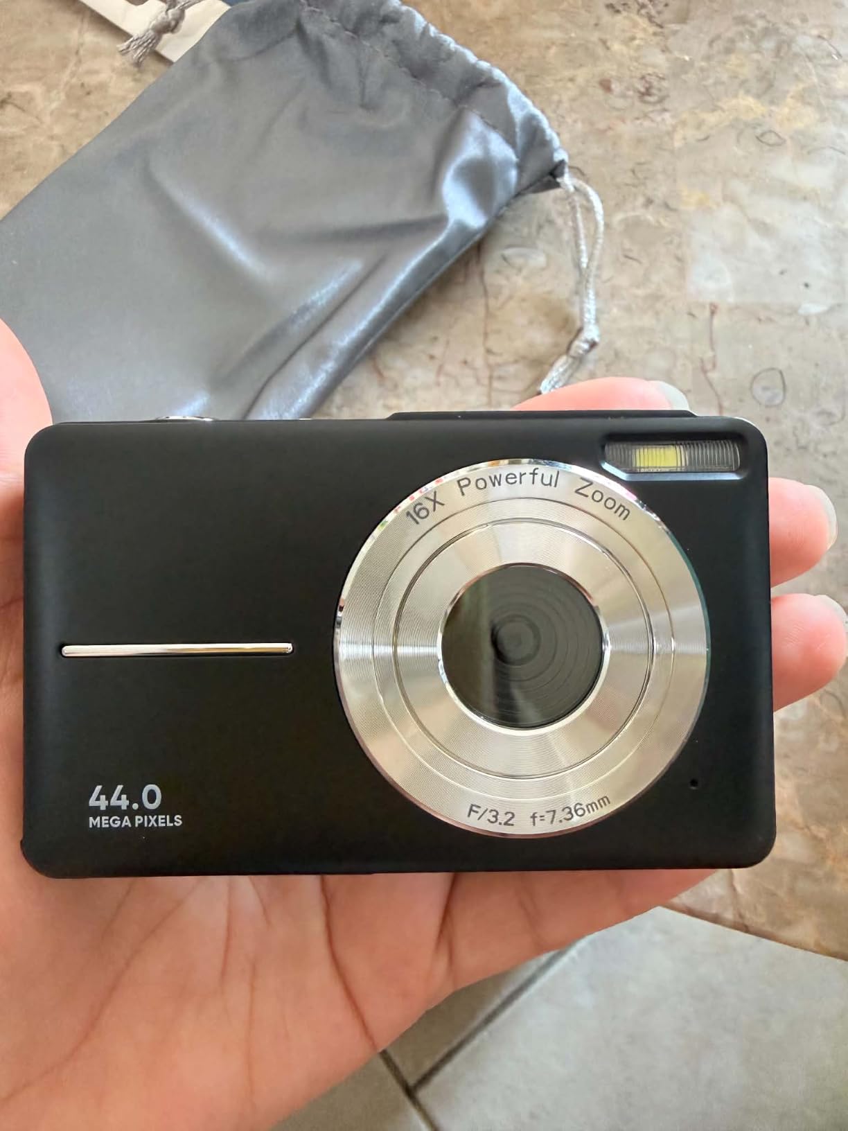 Digital Camera, FHD 1080P Point and Shoot Camera with 16X Zoom Anti Shake 32GB Card, Compact Small Video Camera Gift for Kids Teens Starter Boys Girls(Deep Black) customer photo 1