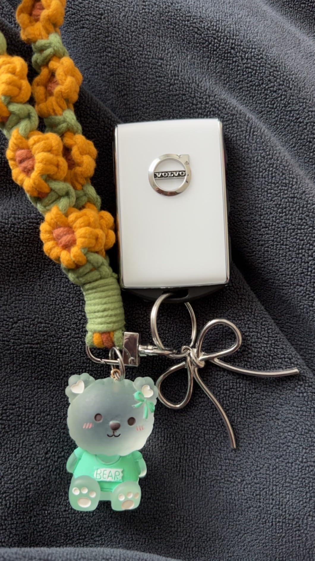 Car Key Fob Cover for XC90, XC60, XC40, S60, S90, V90, Zinc Alloy Frame Leather Surface customer photo 2