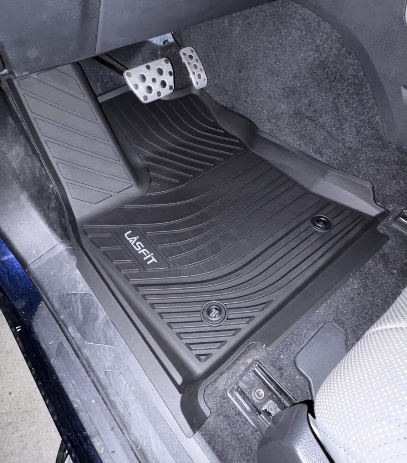 LASFIT Floor Mats & Cargo Mat for Toyota Sequoia 2023-2026 (Not fit 7-Seater w/o Center Console), TPE All Weather Protection Car Liners Custom Fit for Sequoia 1st & 2nd & 3rd Row & Trunk Mats, Black customer photo 1