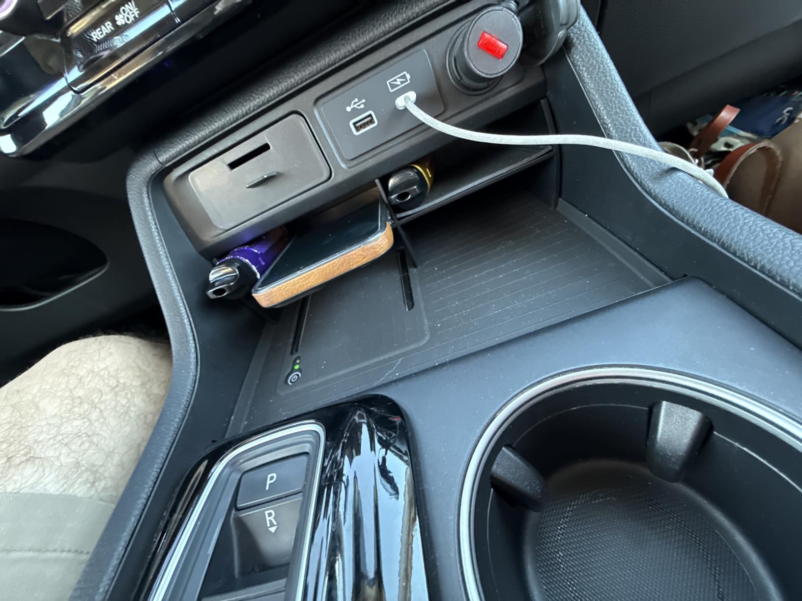 Center Console Organizer Compatible with 2023 2024 2025 2026 Honda Pilot/2026 Honda Passport Accessories, Storage Box Tray Insert Divider Compartment Tray Interior Accessories customer photo 1