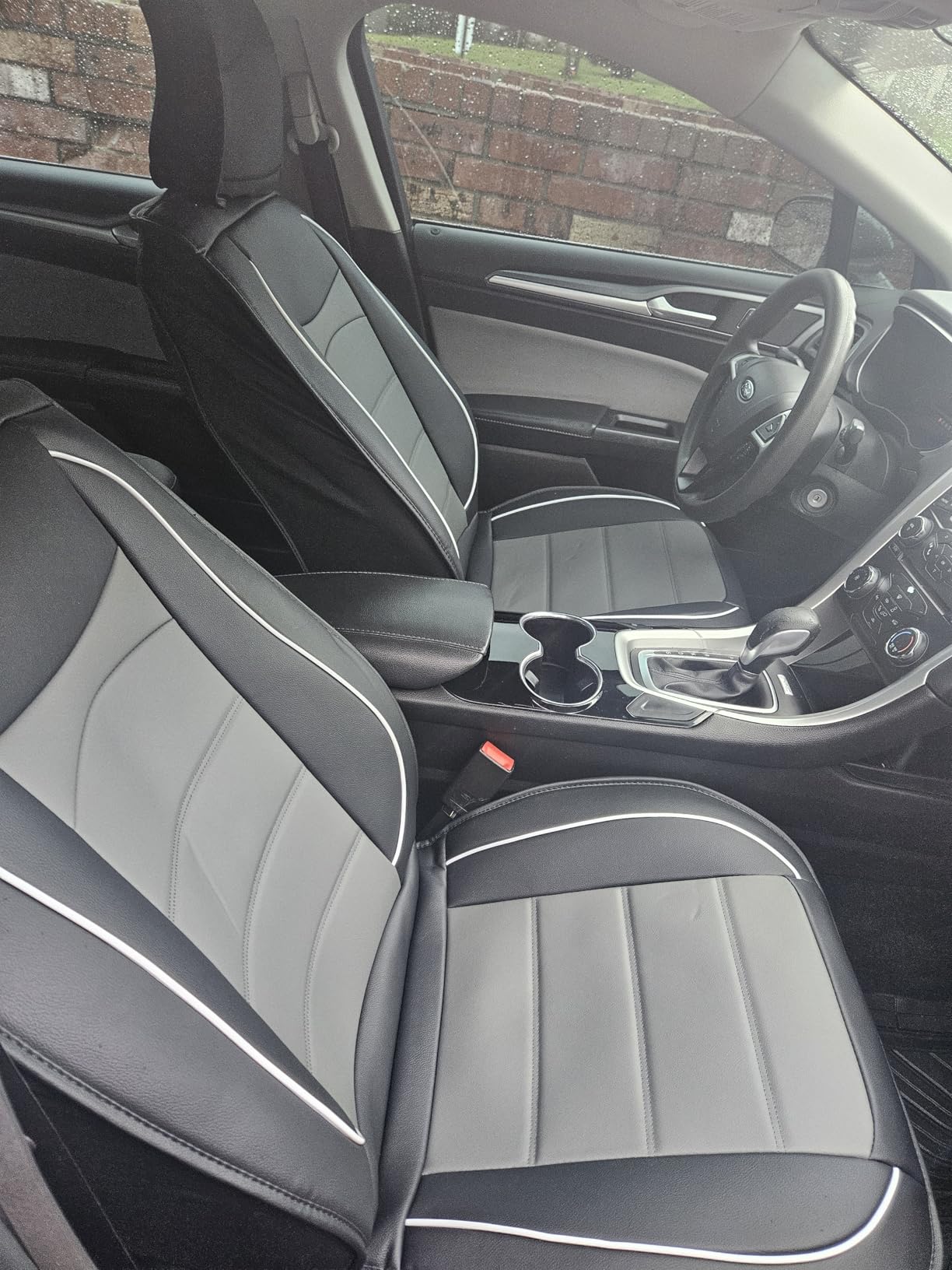 IKABEVEM Car Seat Covers Full Set Fit for Nissan Maxima 2011-2025 2026: 5 Seat Auto Interior Accessories, Waterproof Faux Leather Vehical Car Seat Cushion Covers (Black) customer photo 2