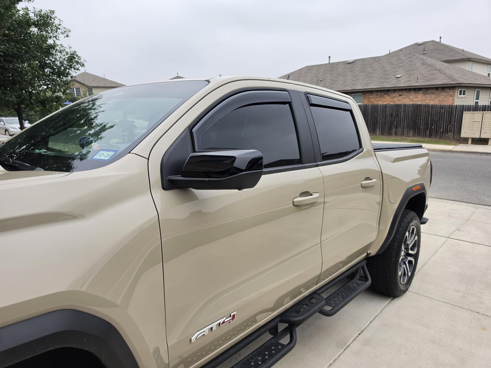 Visor Rain Guards Compatible with 2023-2026 Chevrolet Colorado GMC Canyon 4PCS Front and Rear in-Channel Window Visors Wind Deflectors customer photo 1