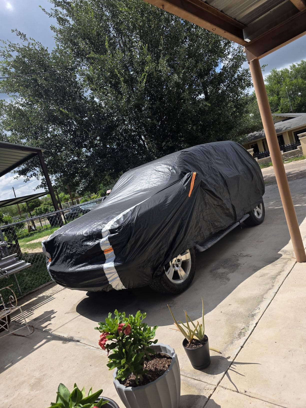 Large SUV Car Cover for Jeep Wagoneer 2021-2026, 100% Waterproof All Weather, Heavy Duty Outdoor Full Exterior Covers Rain Sun Wind UV Protection customer photo 1