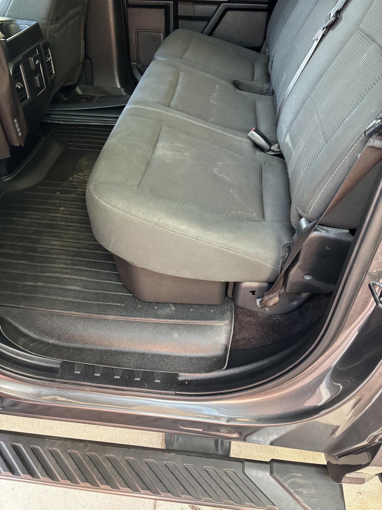 oEdRo Underseat Storage for Ford F150(2015-2026) SuperCrew/Crew Cab & F-250/350/450/550(2017-2026) Super Duty, Upgraded Rear F-150 Under Seat Storage Truck Organizer Tool Box customer photo 1