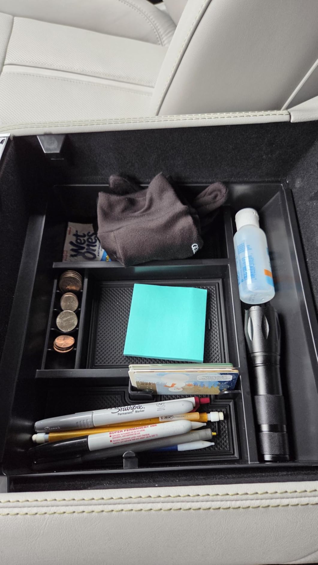 Center Console Organizer Compatible with 2022-2026 Jeep Wagoneer/L, 2022-2026 Jeep Grand Wagoneer/L Accessories, Armrest Storage Box customer photo 1