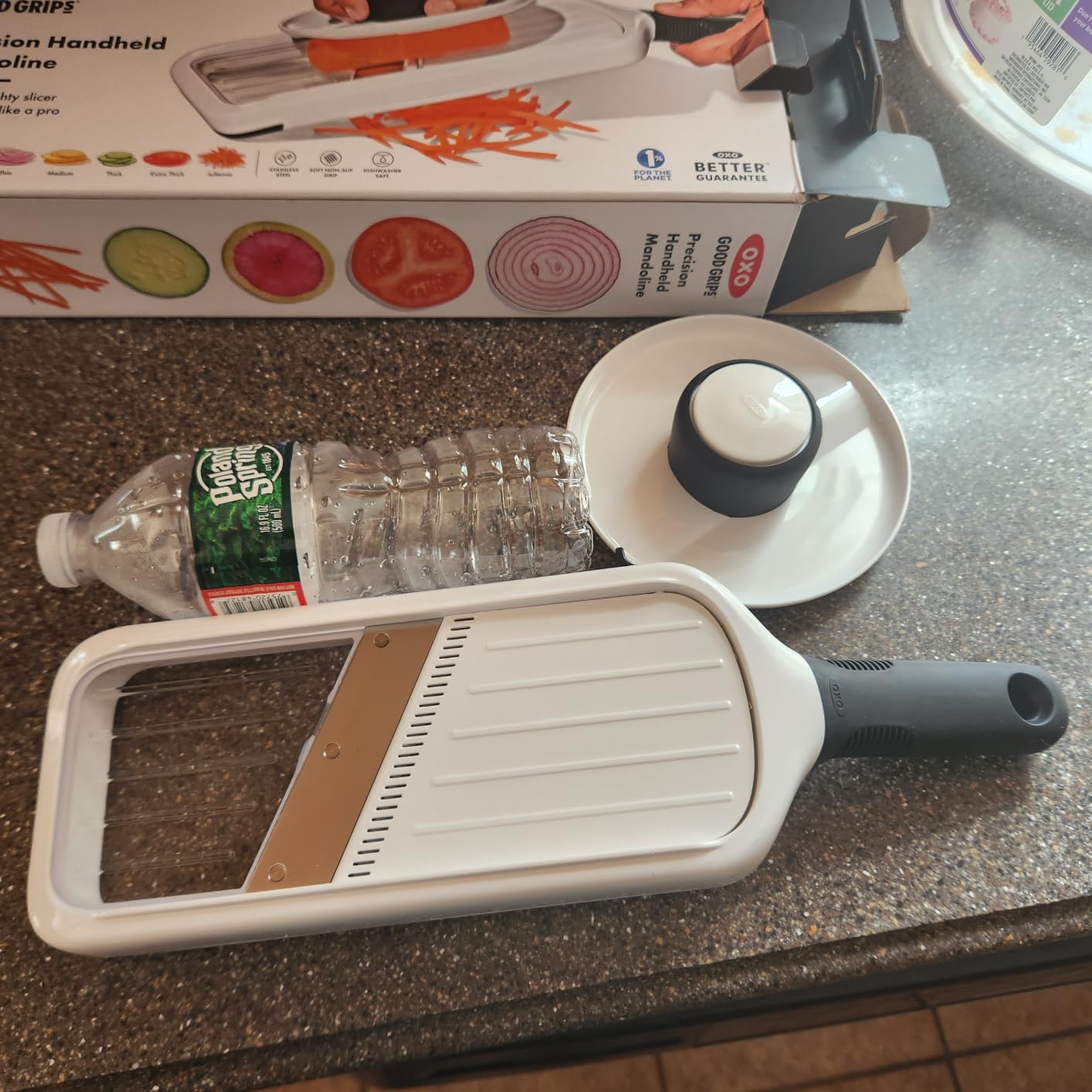 OXO Good Grips Precision Handheld Mandoline, Mandoline Slicer, Adjustable Thickness Vegetable Slicer for Everyday Prep customer photo 1