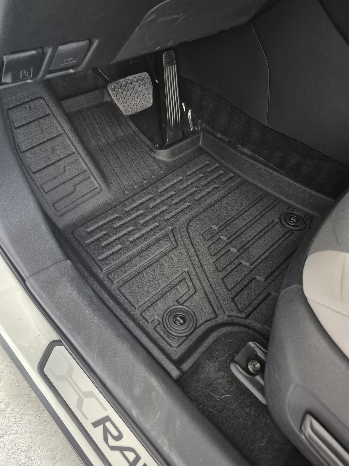 Floor Mats for Toyota Corolla 2020-2026, All Weather Floor Mats Trunk Cargo Liner and Door Sill Guards Accessories, Full Coverage Set (Fit Sedan Models) customer photo 1