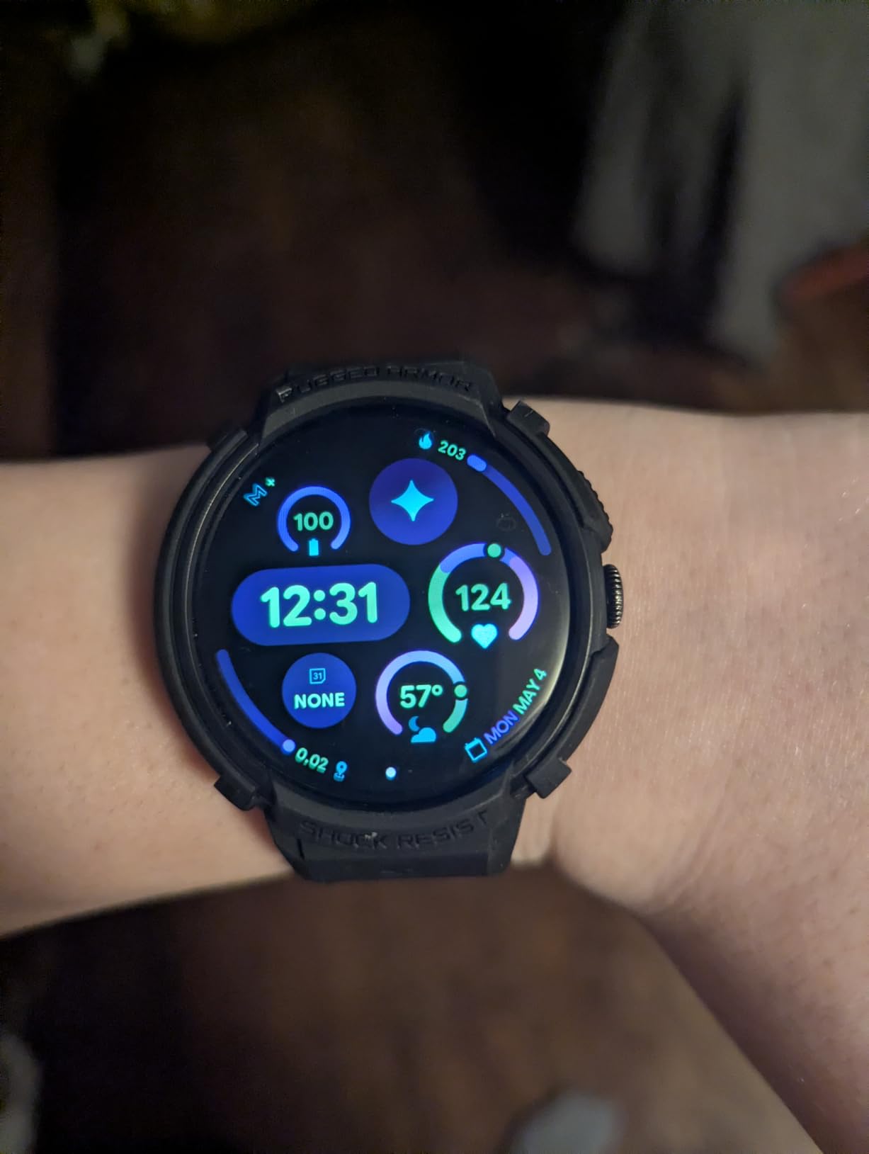 Google Pixel Watch 4 (45mm) - Android Smartwatch with Heart Rate and Sleep Tracking - 30-Hour Battery - Fitness Tracking - Google AI - Satin Moonstone Aluminum Case - Moonstone Active Band - Wi-Fi customer photo 1
