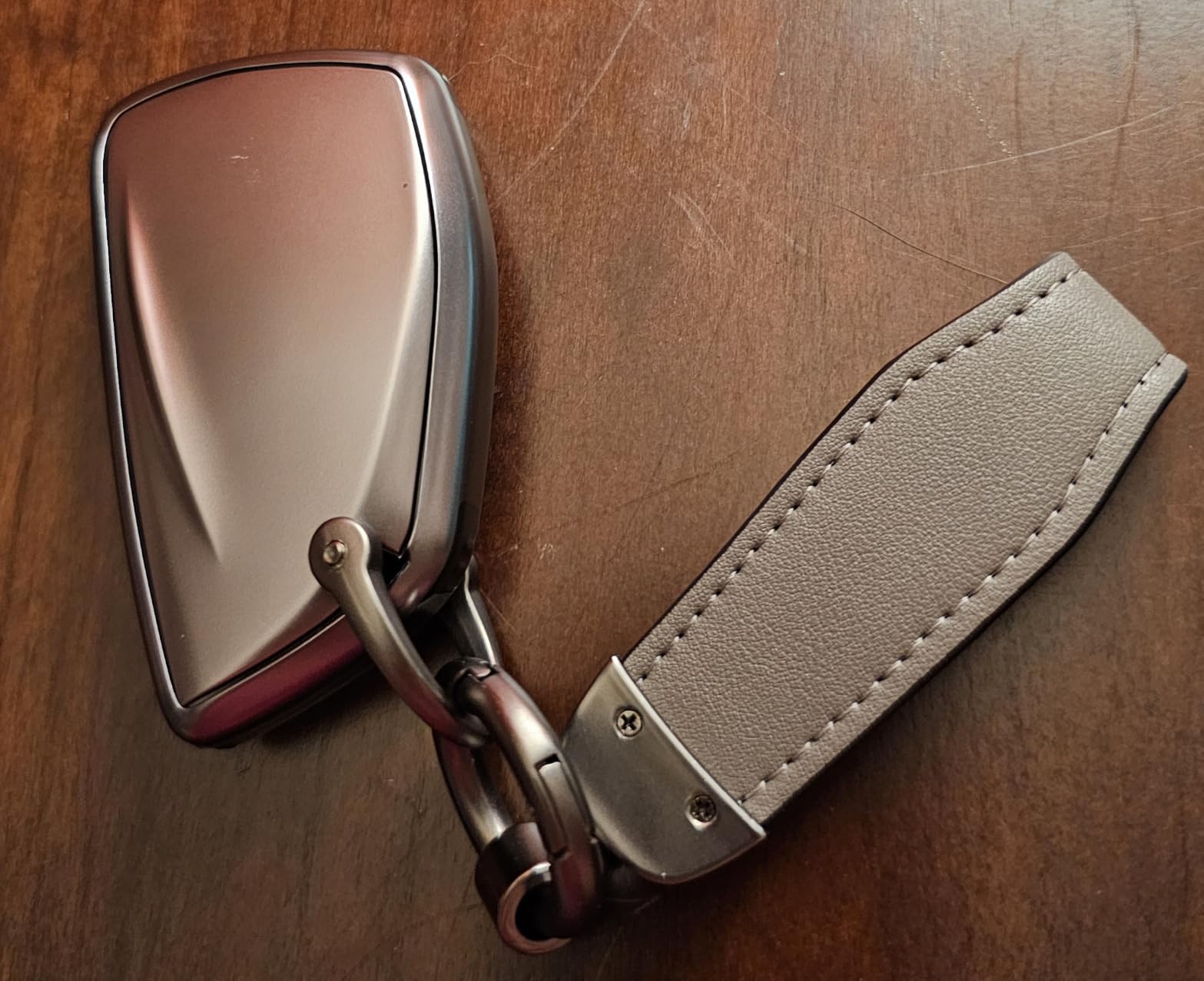 for Chevy GMC Key Fob Cover Accessories-Matte TPU Key Fob Cover with Leather Keychain for Silverado Sierra Tahoe Suburban Equinox Traverse Yukon Terrain Acadia customer photo 2