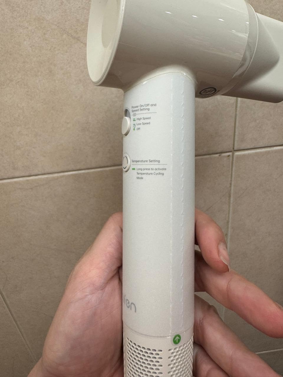 Laifen SE Lite Hair Dryer, Negative Ionic Blow Dryer with 100,000 RPM Brushless Motor for Fast Drying, High-Speed Low Noise Hair Dryer with Lightweight Design and 2 Nozzles Milktea, HD110 customer photo 2