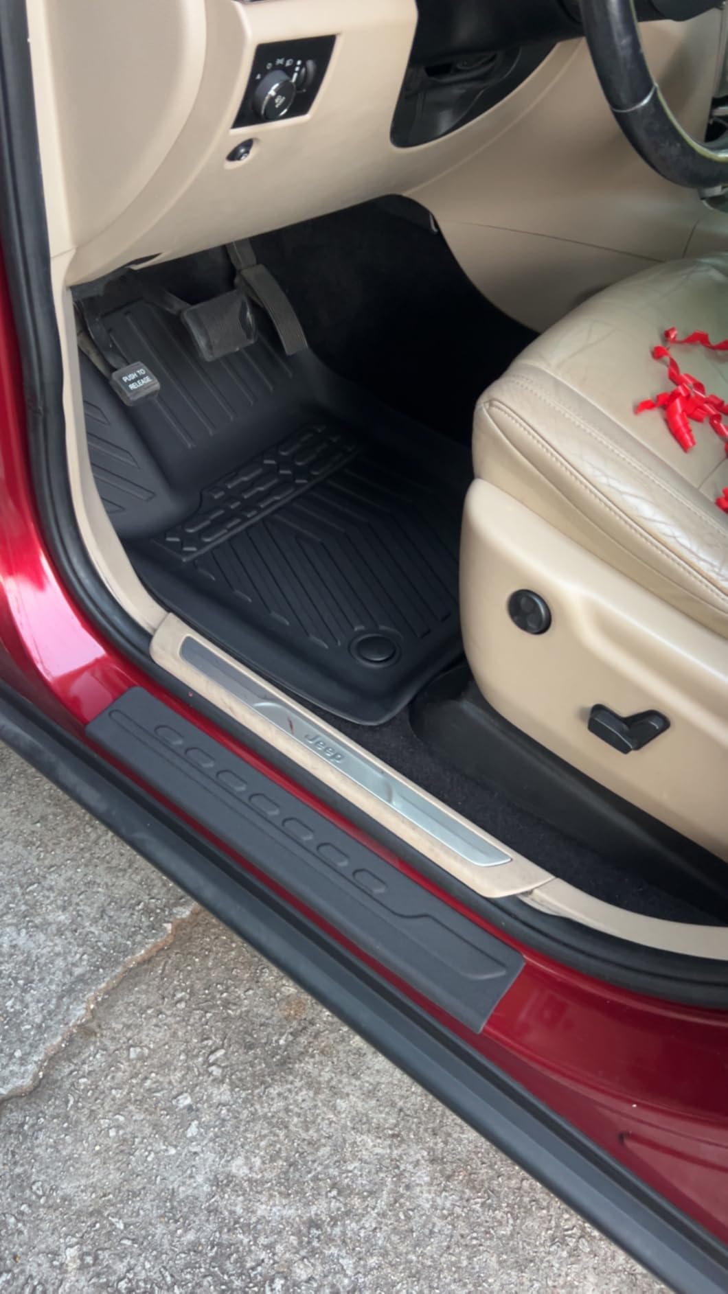 Floor Mats Set for 2016-2026 Dodge Durango (Only for 7 Seats with Bench Seats), All Weather TPE Backrest Mat Trunk Mat Cargo Liner Door Sill Guards Accessories customer photo 1