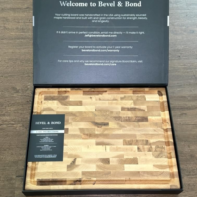Maple End-Grain Cutting Board - Made in USA - 17