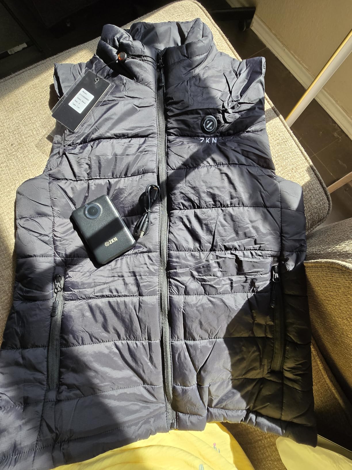 Heated Vest for Men with 14400mAh Battery Pack, 3 Heating Levels Men's Heated Vest, Lightweight Heated Jackets for Winter customer photo 2