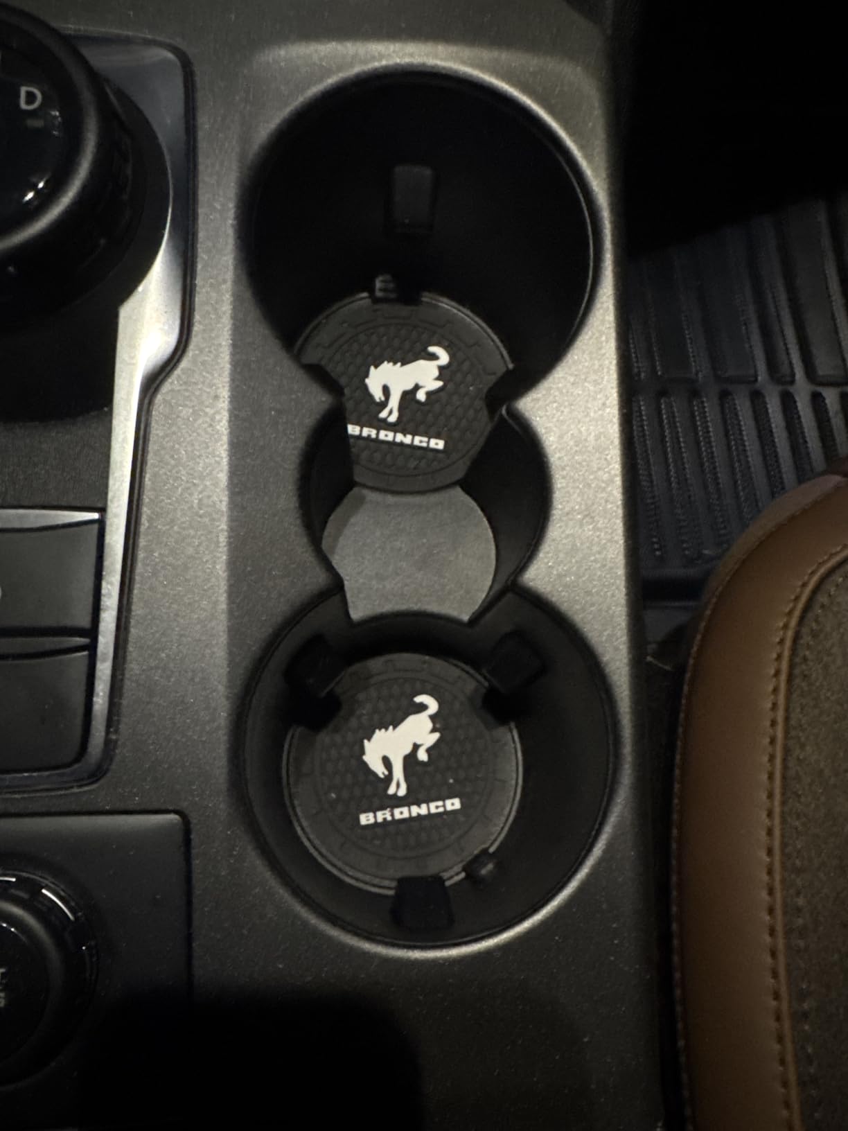 Car Cup Holder Coaster for Corvette Recessed Silicone Cupholder Coaster Interior Accessories 2.75in 2Pieces Black customer photo 1