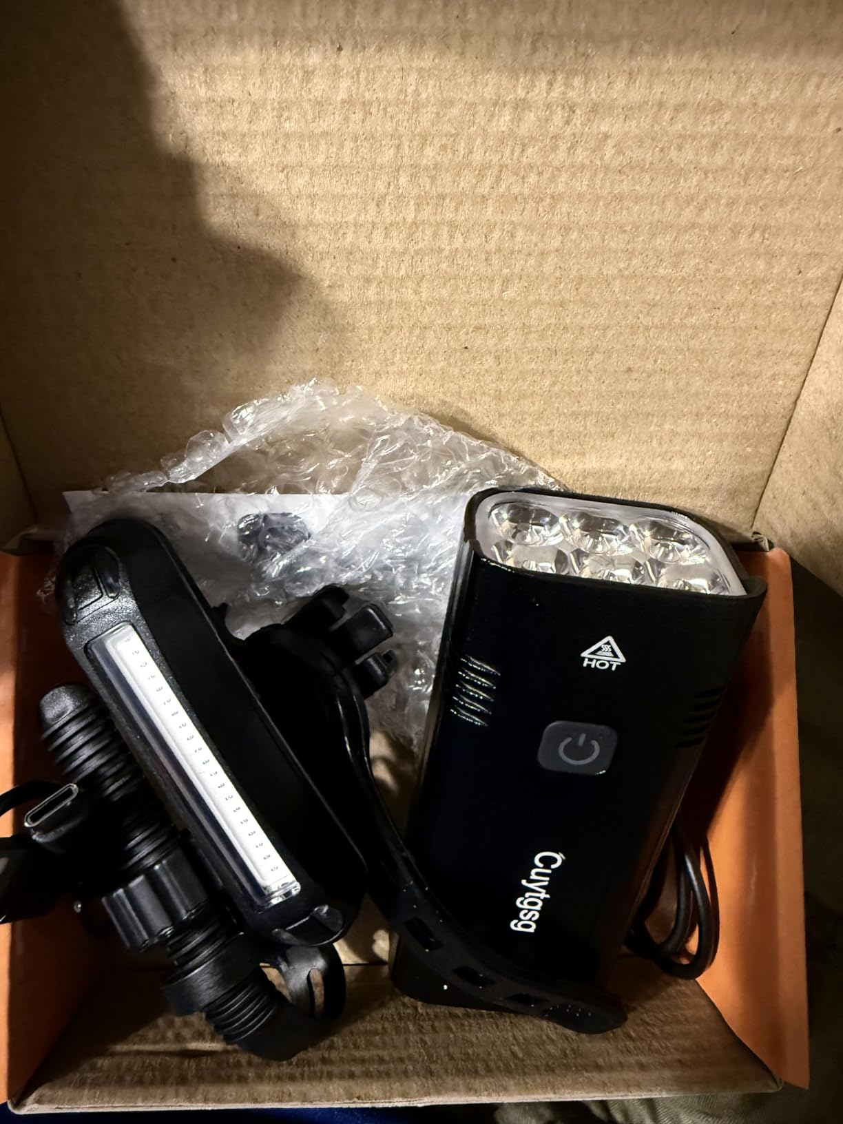 2026 Upgrade 6800Lumen Bike Light for Night Riding, Super Bright 6 LED Headlight, Aluminum 10 Mode Rechargeable Bicycle Light Front and Rear, 360 Degree Rotatable Bracket, Waterproof, Runtime 72 hr customer photo 2