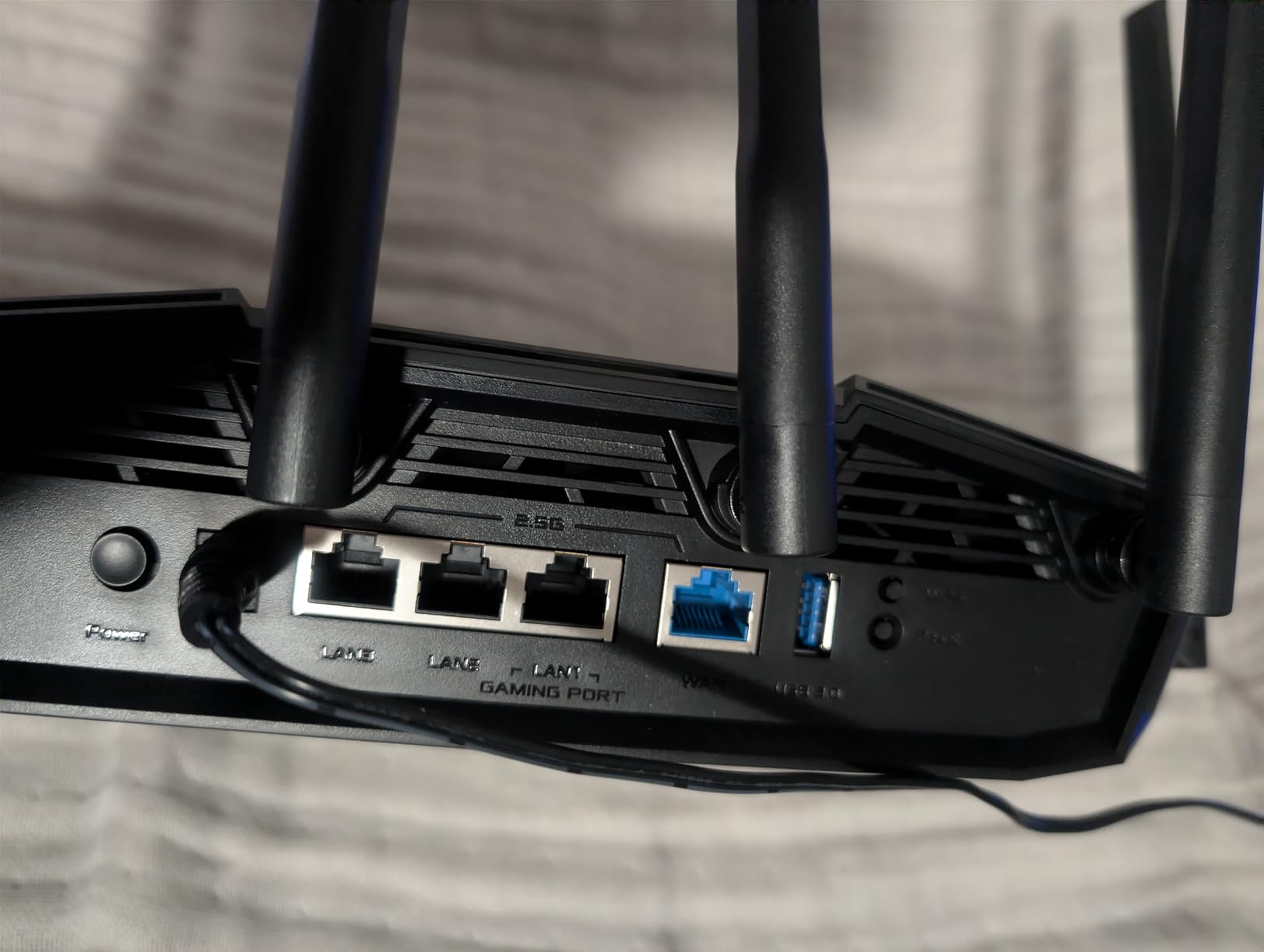 ASUS TUF Gaming BE6500 WiFi 7 Router - Dual-Band, Up to 6.5 Gbps Wireless, Game Accelerator, Multi-Link Operation (MLO), (x4) 2.5GbE Ports, Mesh + VPN Compatible, & Subscription-Free Network Security customer photo 1