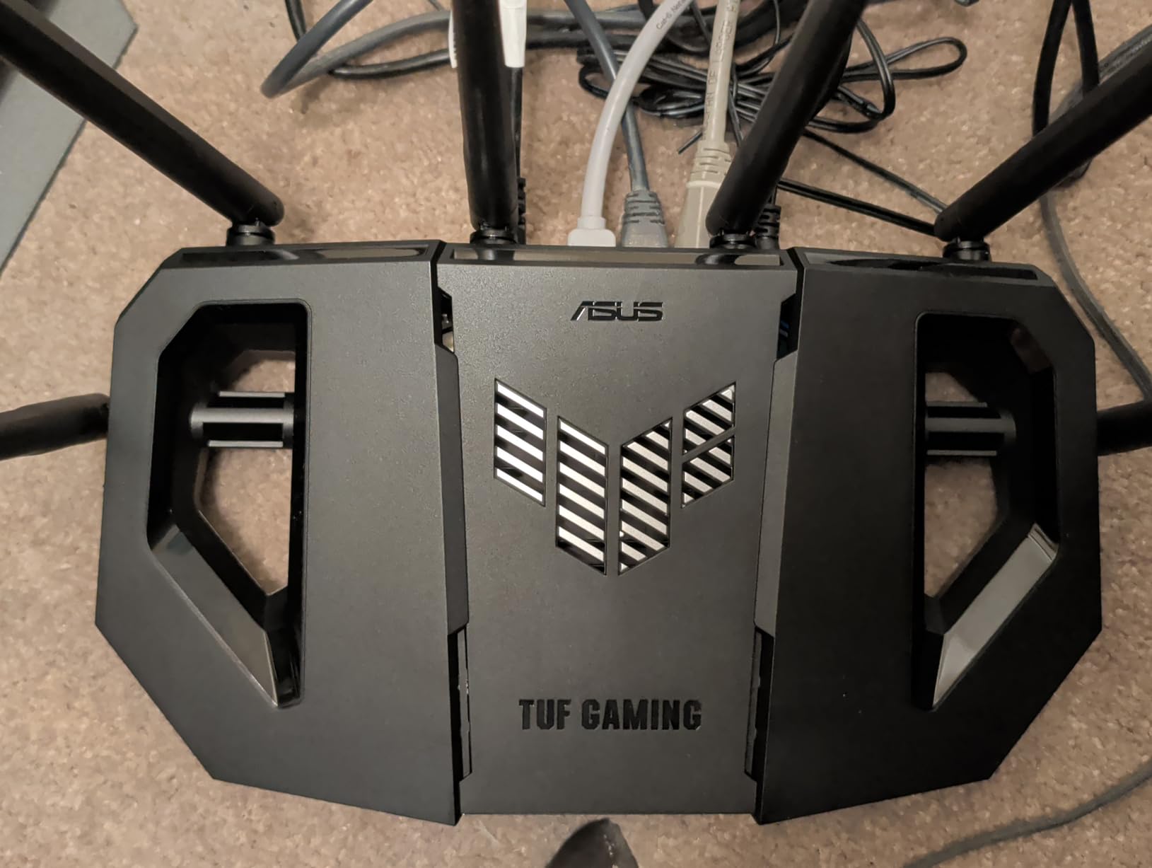 ASUS TUF Gaming BE6500 WiFi 7 Router - Dual-Band, Up to 6.5 Gbps Wireless, Game Accelerator, Multi-Link Operation (MLO), (x4) 2.5GbE Ports, Mesh + VPN Compatible, & Subscription-Free Network Security customer photo 2