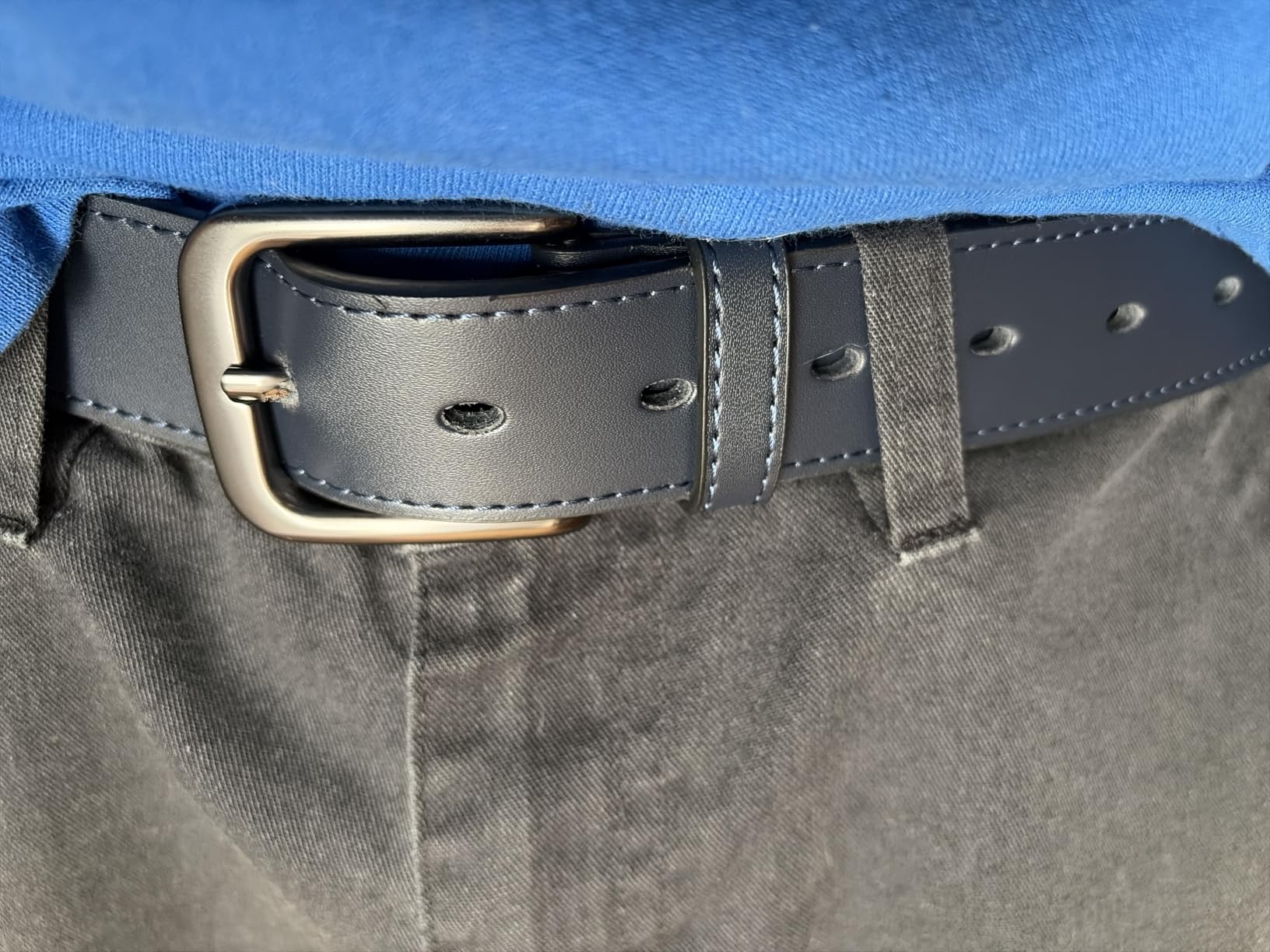 CHAOREN Mens Belts Leather 35mm for Jeans - Tough at Work, Sharp Daily | Genuine Leather, Durable Buckle, Casual Occasion, Everyday Dress, Classic Style, Handmade, Gift Box customer photo 1