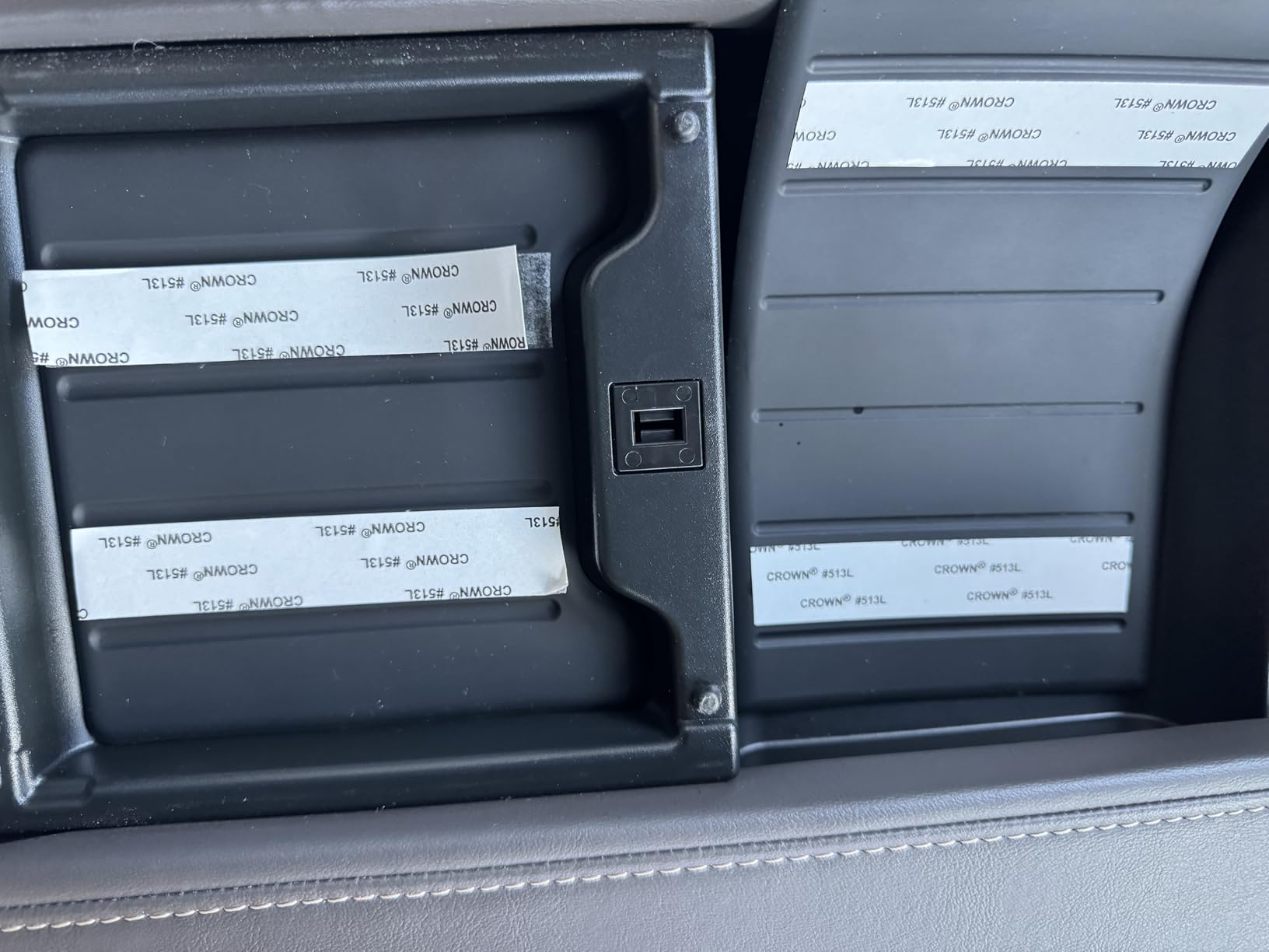 2PC Center Console Tray Liner Compatible with Toyota 2022-2026 Tundra (Only Fit Platinum, 1794, TRD PRO, Capstone) & 2023-2026 Sequoia Accessories Center Console Organizer Protective Pad customer photo 2