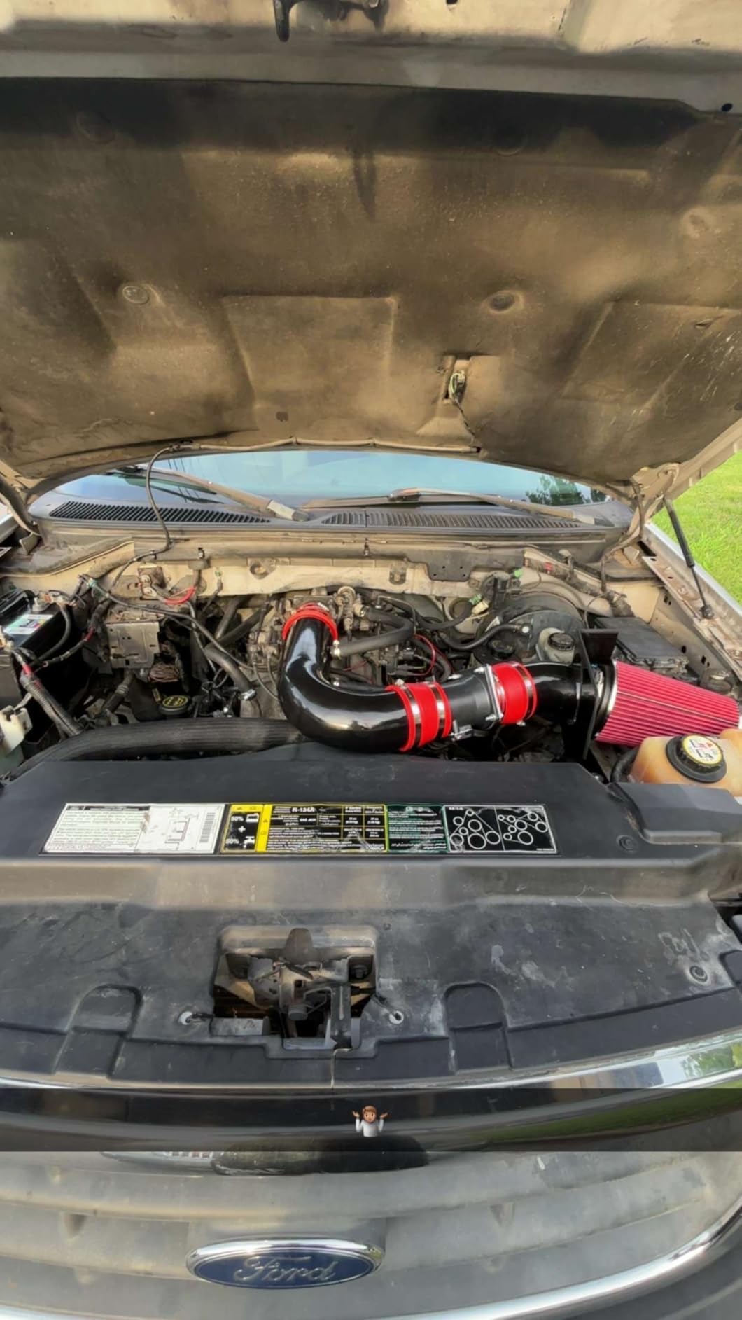 KAX 3.5 inch Cold Air Intake System Kit + Heat Shield Compatible with 2011-2016 Dodge Charger 3.6L, 2012-2016 Dodge Challenger 3.6L, Blue customer photo 1