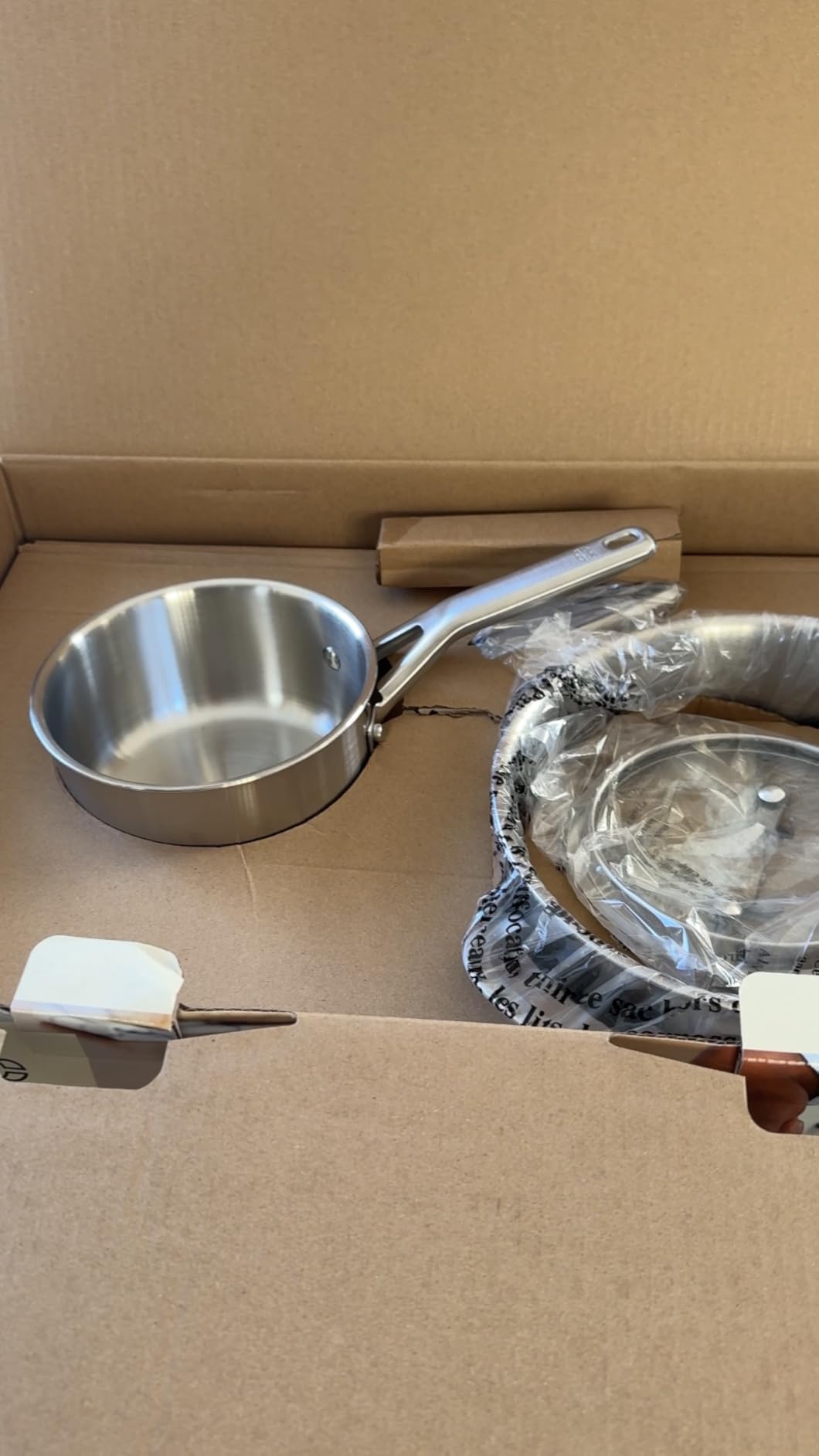 Calphalon Brushed 3-Ply Stainless Steel Cookware Set w/Turbo Heat Tech 10 Piece Includes Frying Pans, Pots and Pans Set, Induction, Oven Safe 450F, Brushed Stainless Silver customer photo 2