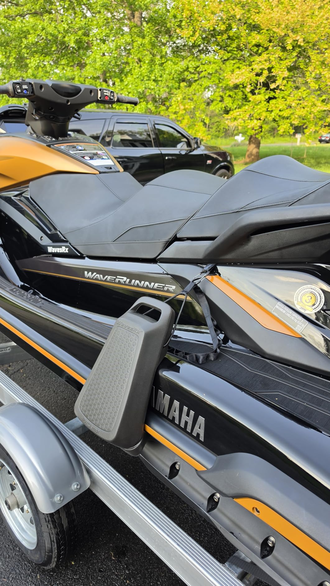 WavesRx PWCArmor Jet Ski Fenders (2 Pack), EVA Foam PWC Dock Bumpers for Docking, Interlocking Fender System with Soft Loop Cleats, Compact Storage for Sea-Doo, Yamaha WaveRunner & Kawasaki Jet Ski customer photo 2
