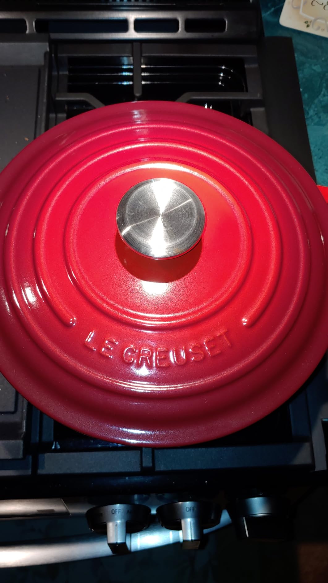 Le Creuset Enameled Cast Iron Signature Deep Round Oven, 6.5 qt., Marseille customer photo 2