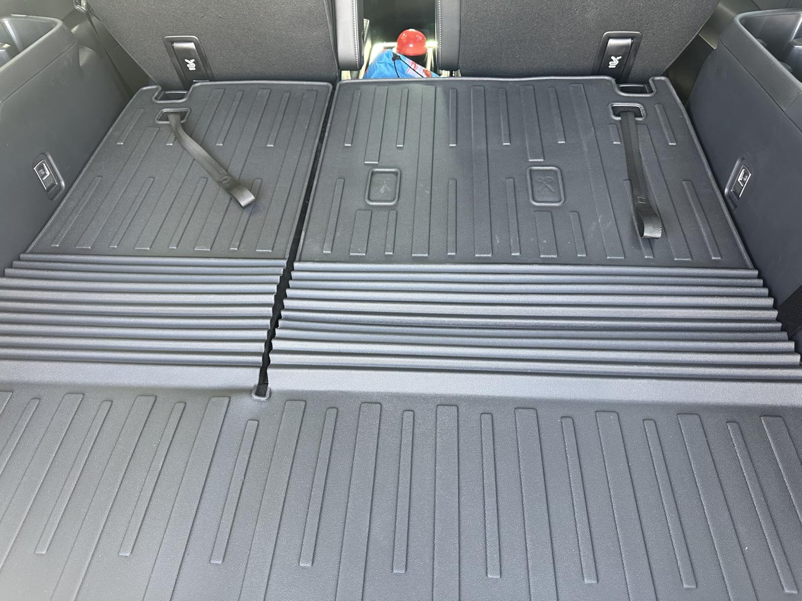 Cargo Mat Backrest Mats for 2018-2024 Ford Expedition Max 7/8 Seats, All Weather TPE Trunk Mat Cargo Liner Accessories (Cargo Mat+3rd Row Backrest Mats) customer photo 2