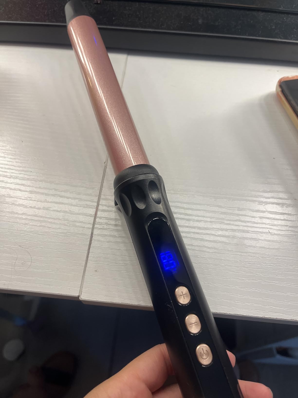 1 Inch Curling Wand, Ceramic Wand Curling Iron for Medium to Long Hair | Clamp-Free Design for Long-Lasting Waves & Curls, Adjustable Temperature, Dual Voltage customer photo 2