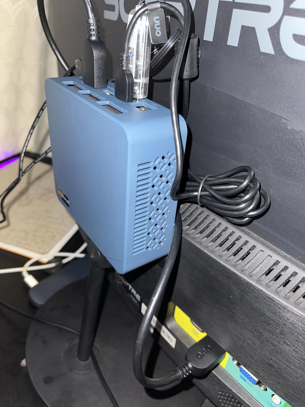 BOSGAME P4 Ultra Mini PC Gaming, Ryzen 7 7730U, 16GB RAM 1TB NVMe SSD Mini Computers, Dual 2.5G LAN, Wi-Fi 6E, BT5.2, 4K Triple Display HDMI | DP | Type-C, Home Office Business customer photo 1
