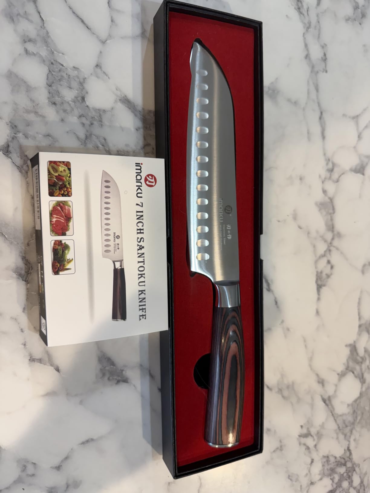 imarku 16-Pieces Knife Set, High-Carbon Stainless Steel Kitchen Knife Set with Block and Built-in Sharpener customer photo 1
