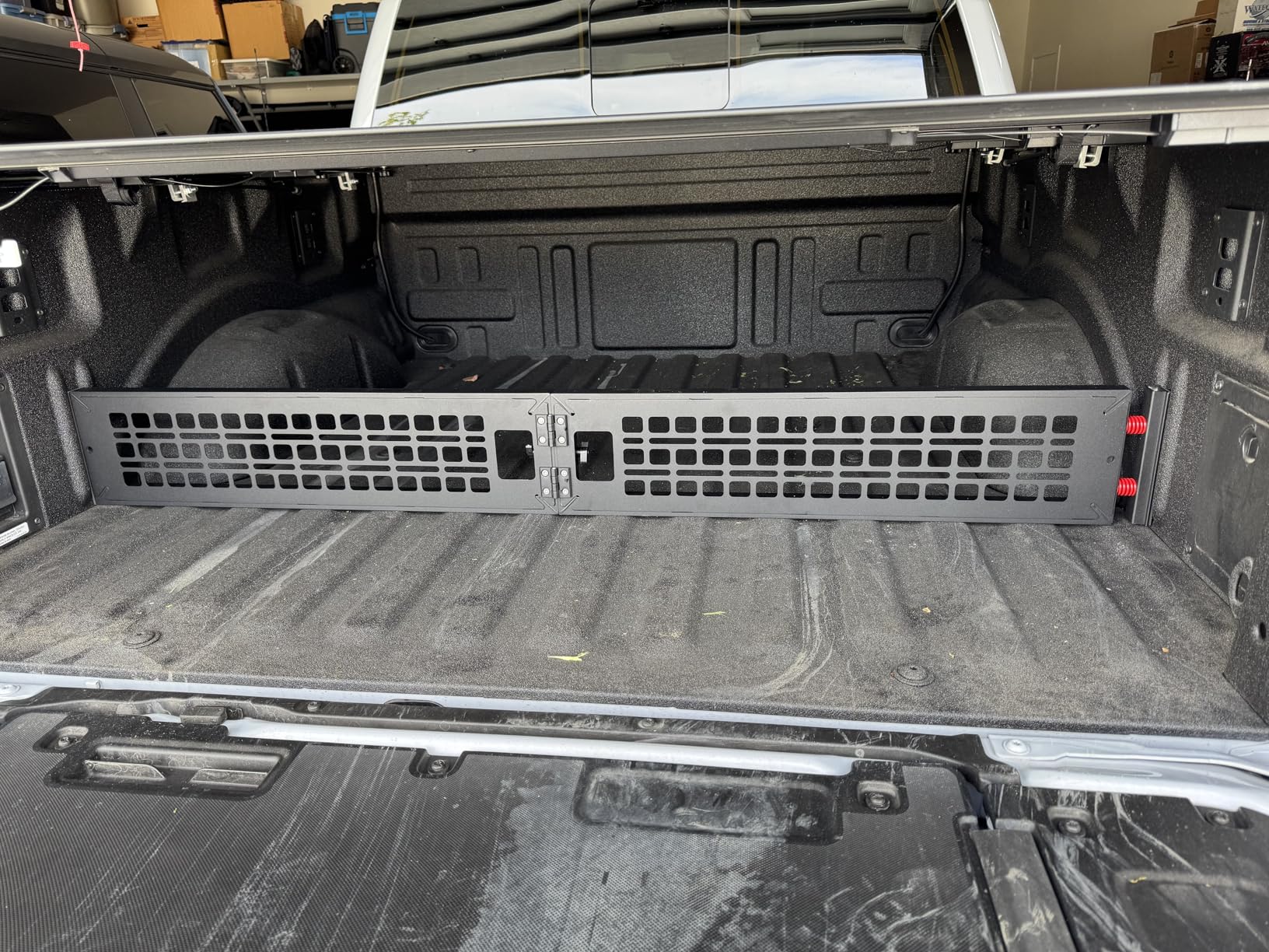 SZYANG Truck Bed Divider Compatible with 2022-2026 Toyota Tundra Cargo Manager Molle Panel Truck Bed Organizer Replacement for 2022-2026 Toyota Tundra Accessories customer photo 1