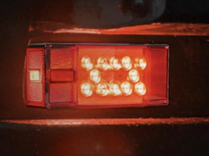 LED Trailer Light Kit, Submersible IP68 Waterproof for Boat Trailers, Super Bright Stop Brake Turn Tail License Plate, 4 Amber + 2 Red Marker Lights, LED Bar, 25FT Wiring Harness, over 80