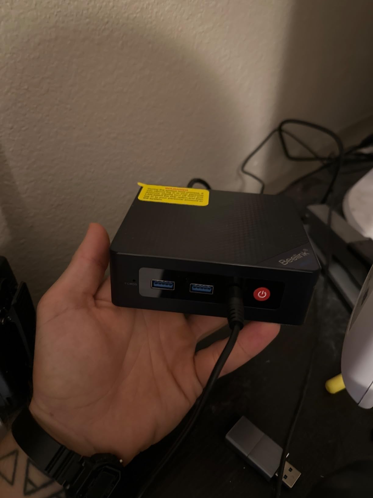 Beelink Me Pro, Mini PC NAS, Intel N150 CPU, 16GB LPDDR5, 1TB SSD, 3*M.2 PCIe3.0 SSD Slots + 2*HDD Bays(MAX 72TB), 5G + 2.5G Dual LAN/WiFi6/BT5.4, 4K Media Library, Private Cloud, Soft Router customer photo 2