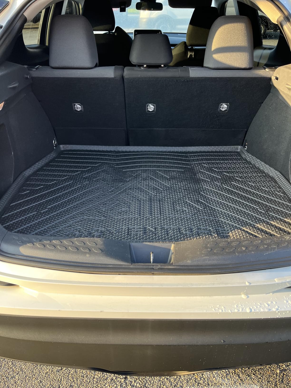 KUST Cargo Trunk Mat for Toyota Sienna 2021-2026 (with Spare Tire), Rear Trunk Cargo Liner All Weather Protection, TPE Rubber Raised Edge customer photo 1