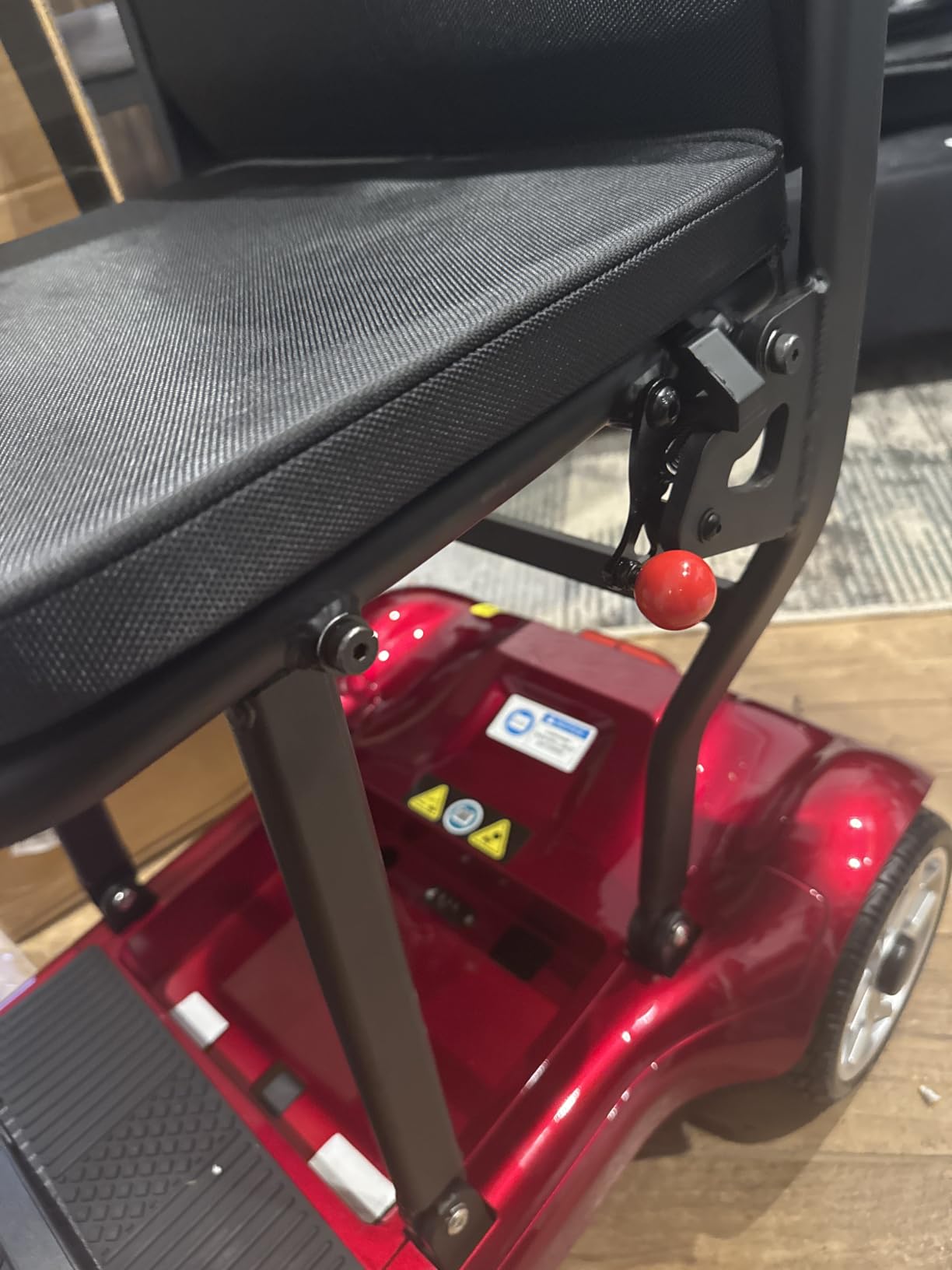 Lightweight Mobility Scooter for Adults & Seniors - Cruise & Airport Approved, 43lb Foldable Portable Motorized Scooters with Removable Lithium Battery for 12.4 Miles Travel, 300lb Capacity, Blue customer photo 2