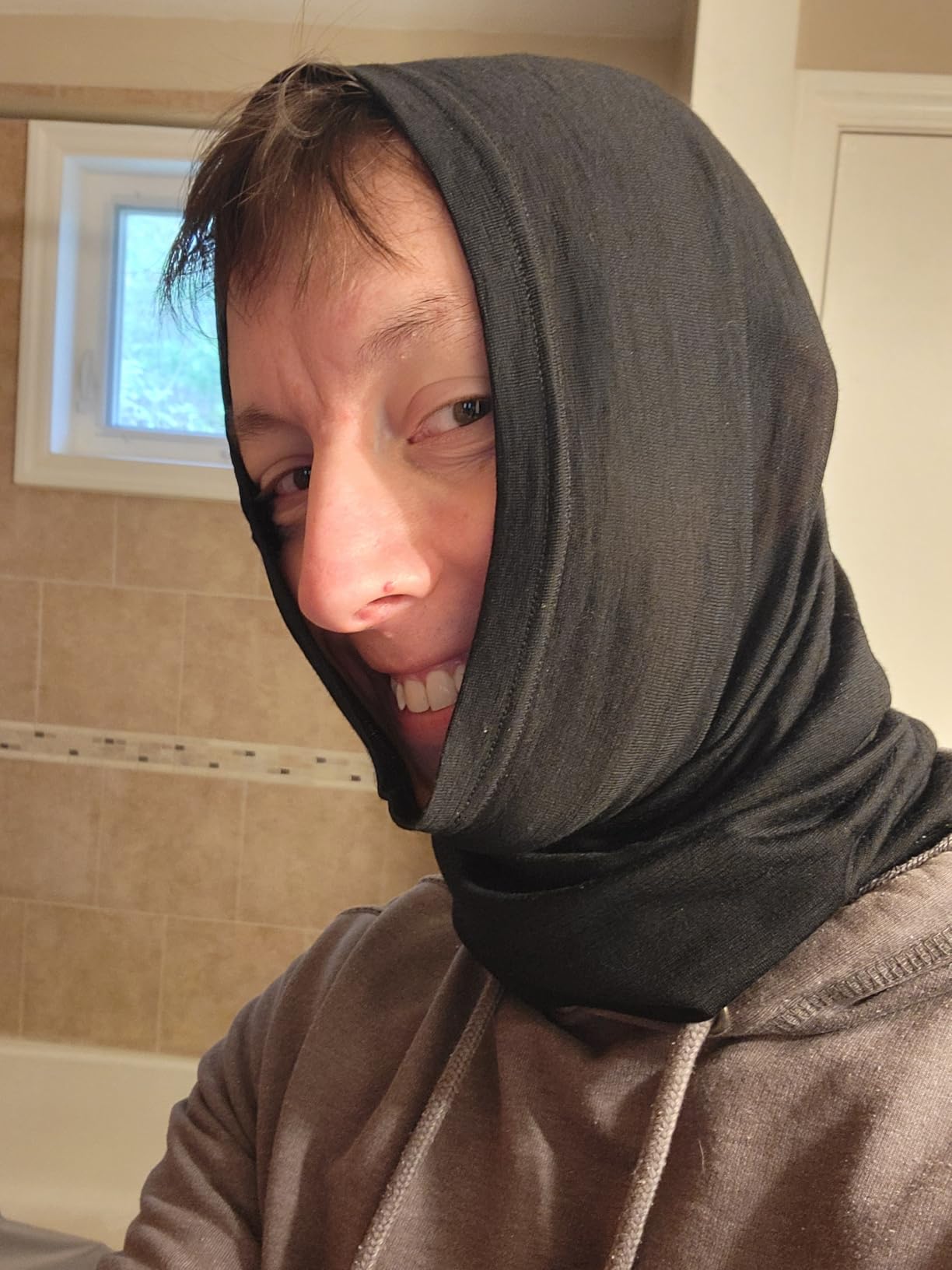 Merino Wool Base Layer Mens Set - Merino Wool Thermal Long Underwear Top, Bottom and Neck Gaiter customer photo 2