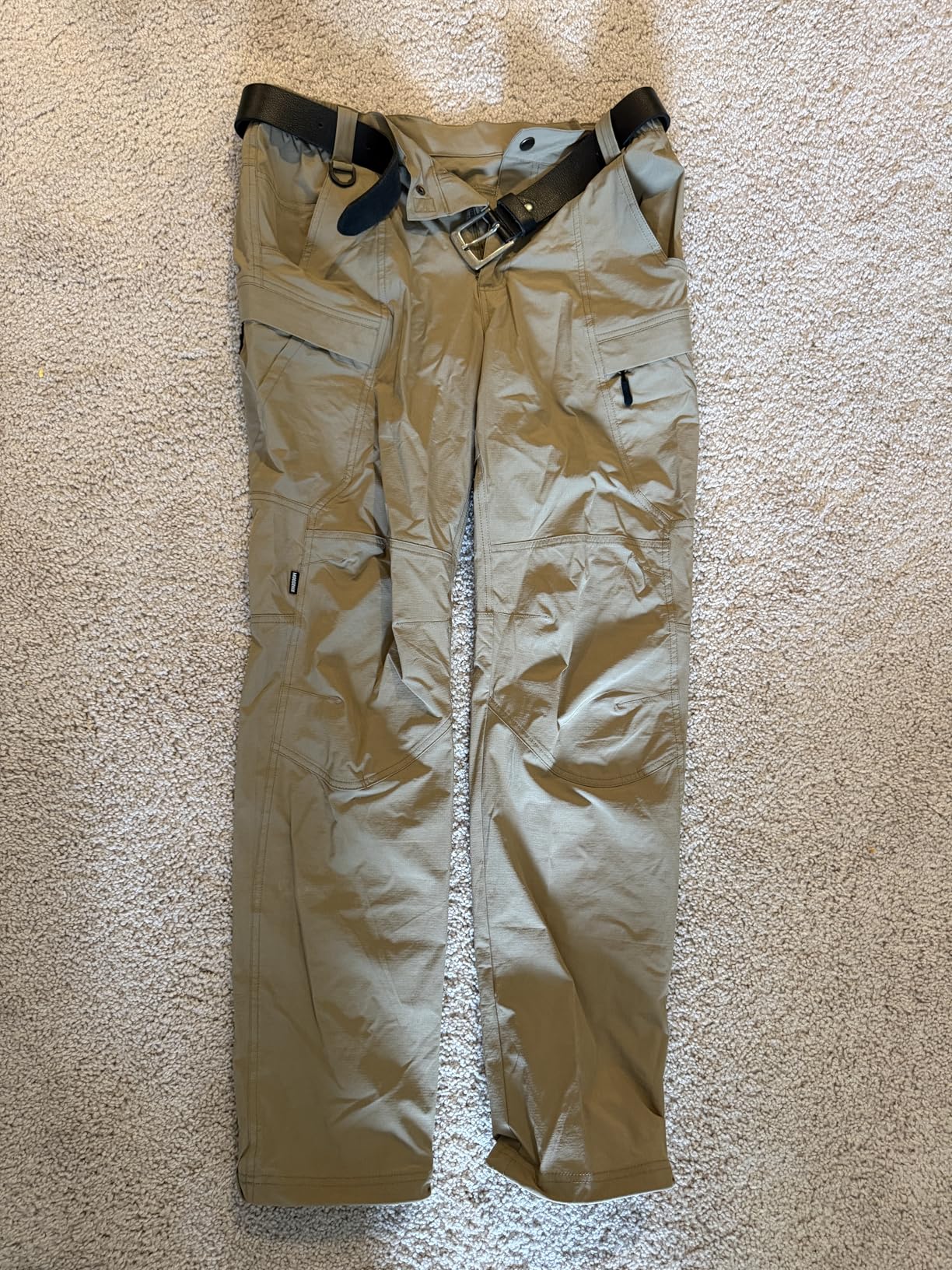 Moosehill Men's Hiking Pants Lightweight: Quick Dry Breathable 7 Pockets | Crotch Vents, Ankle Drawcord, Water Resistant, 4-Way Stretch, Elastic Waist, Outdoor Fishing Travel customer photo 1