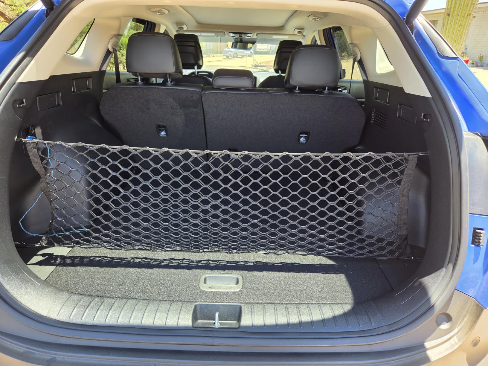 Tongama-Cargo Net for 2018-2026 Chevy Traverse/Buick Enclave/GMC Acadia, Heavy Duty Elastic Trunk Storage Net with Hooks for Chevy Traverse/Buick Enclave/GMC Acadia Car Exterior Accessories customer photo 1