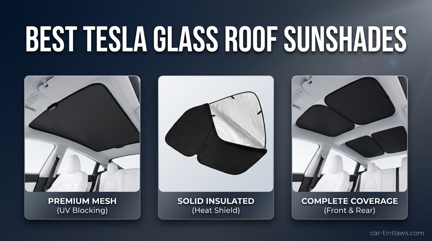 Best Tesla Glass Roof Sunshades