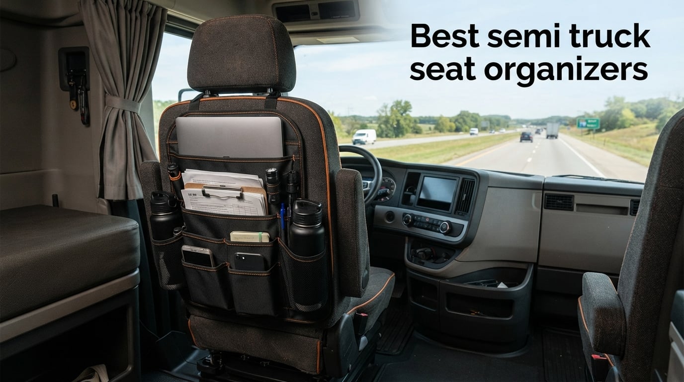 Best semi truck seat organizers