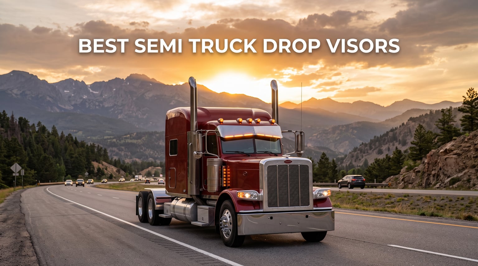 Best semi truck drop visors