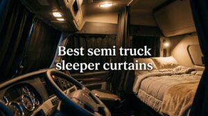 Best semi truck sleeper curtains