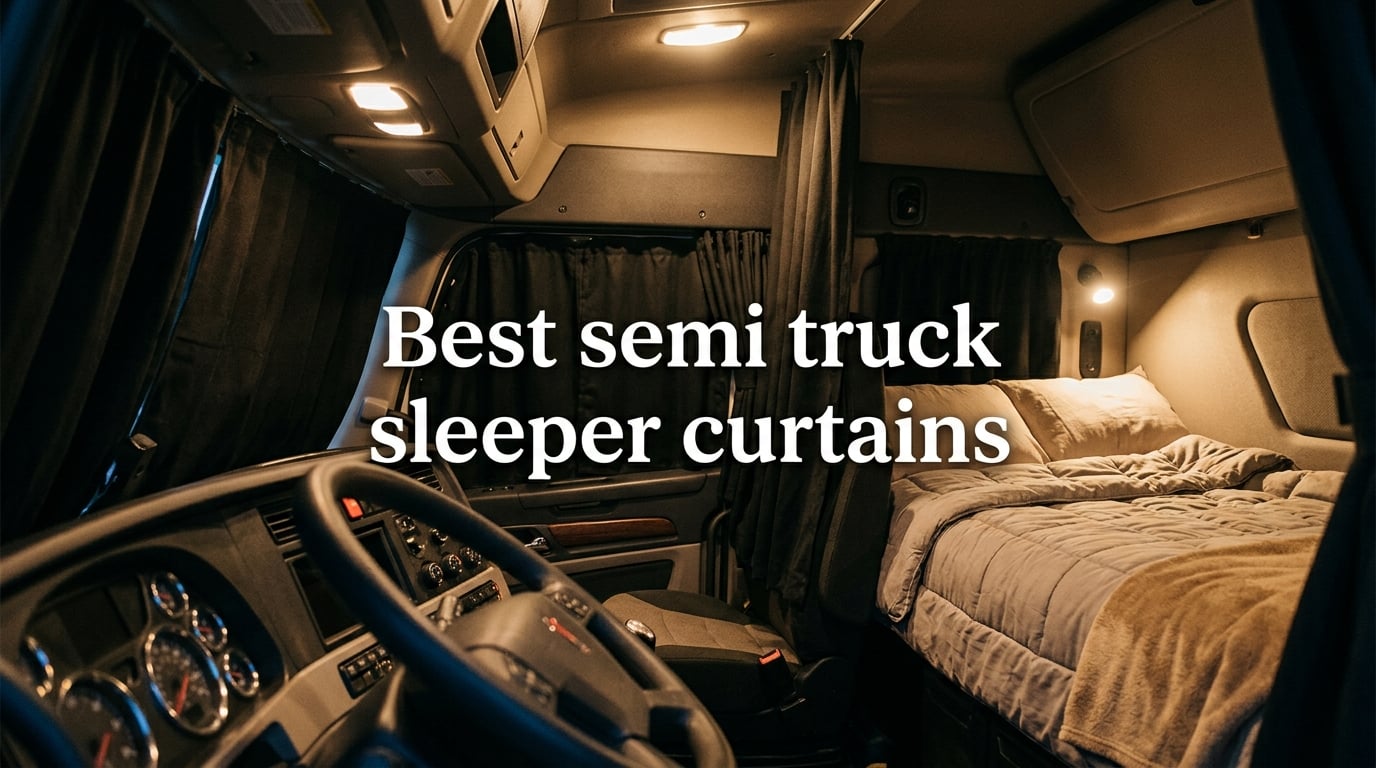 Best semi truck sleeper curtains