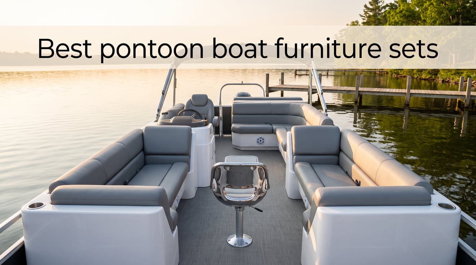 Best pontoon boat furniture sets